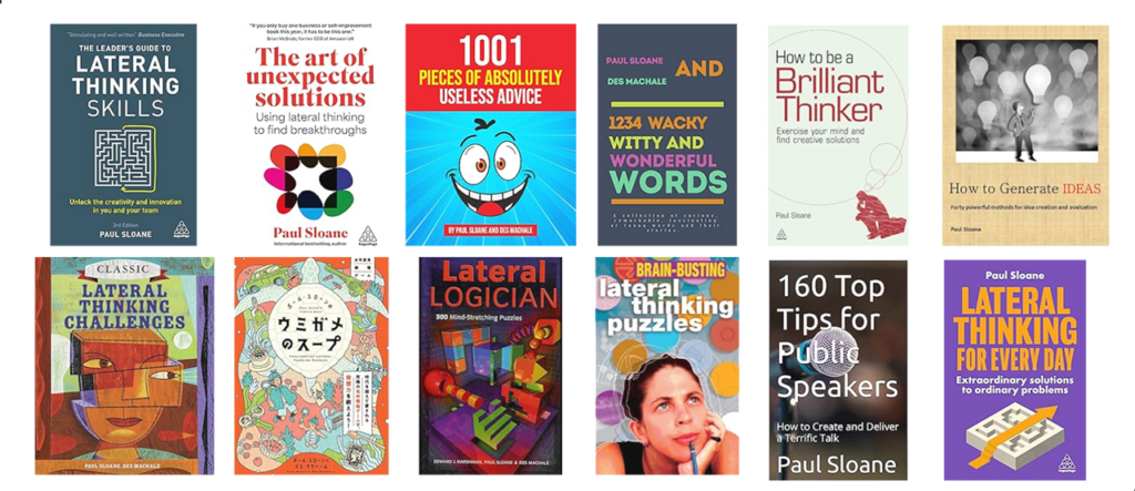 Paul Sloane Lateral Thinking Speaker book at agent Great British Speakers