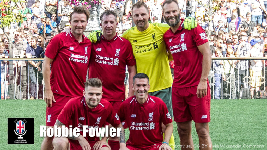 Robbie Fowler Liverpool Leeds soccer player manager speaker book at agent Great British Speakers