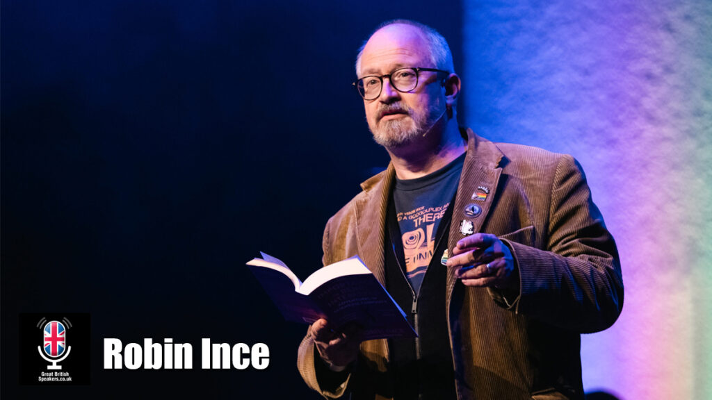 Robin Ince science stand up comedy Brian Cox Speaker book at agent Great British Comedians copy