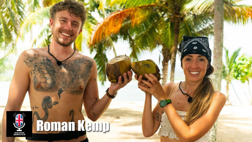 Roman Kemp TV Presenter event host mental health speaker book at official agent Great British Speakers