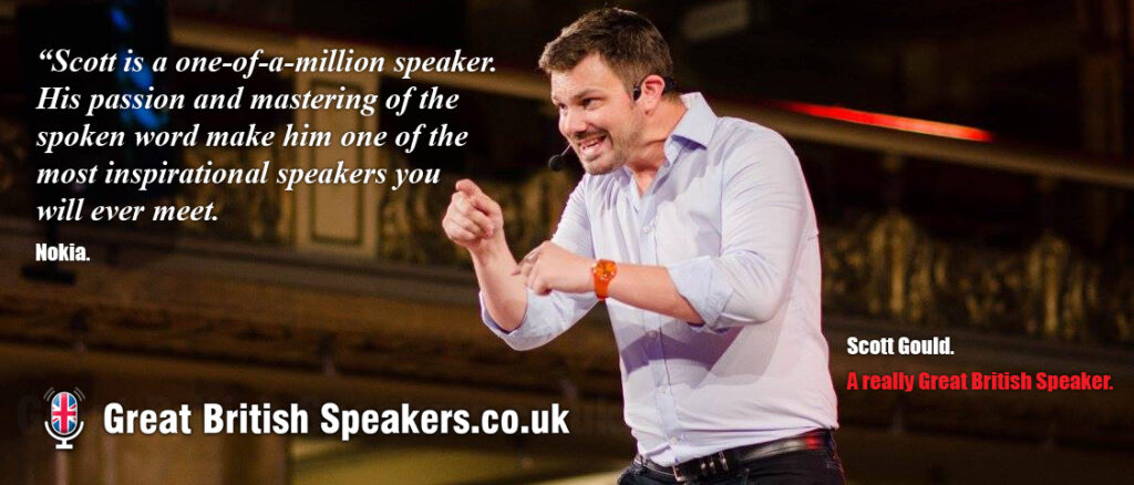 Scott Gould - engagement inspirational speaker at Great British Speakers