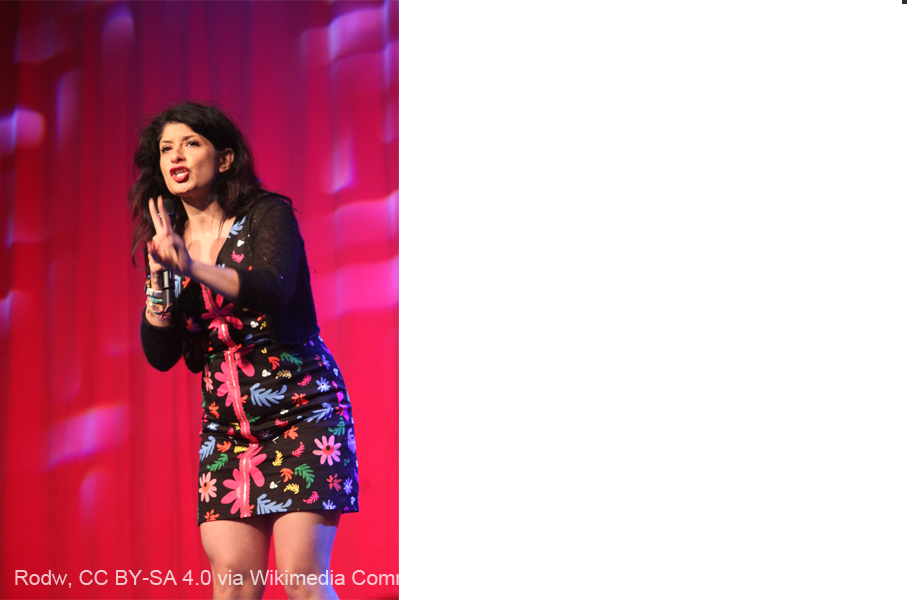 Comedian Shappi Khorsandi at Great British Speakers