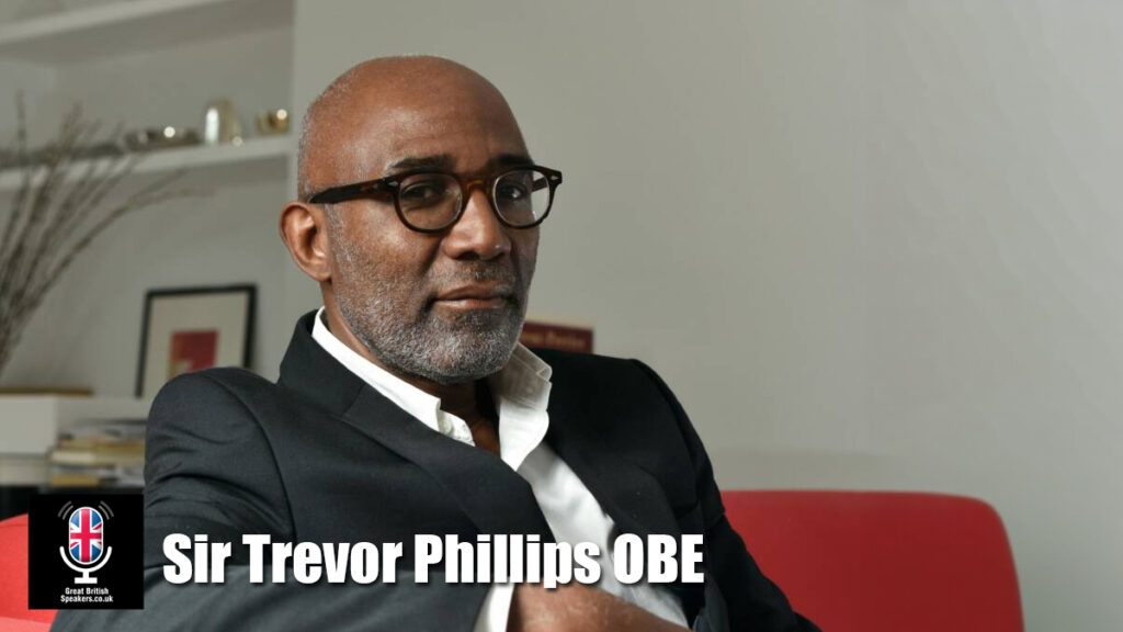 Sir Trevor Phillips OBE TV Presenter moderator event host racial equality SKY speaker book at official agent Great British Speakers