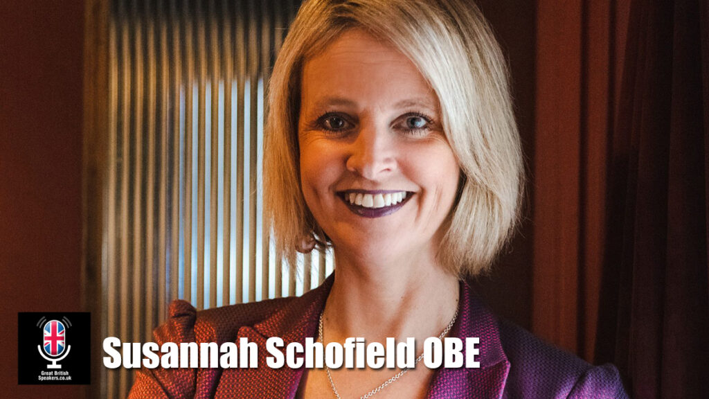 Susannah Schofield OBE hire business speaker book at agent Great British Speakers