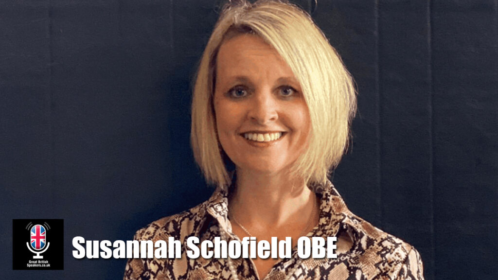 Susannah Schofield OBE hire business speaker book at agent Great British Speakers
