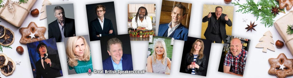 corporate Christmas event party virtual entertainment talent at Great British Speakers