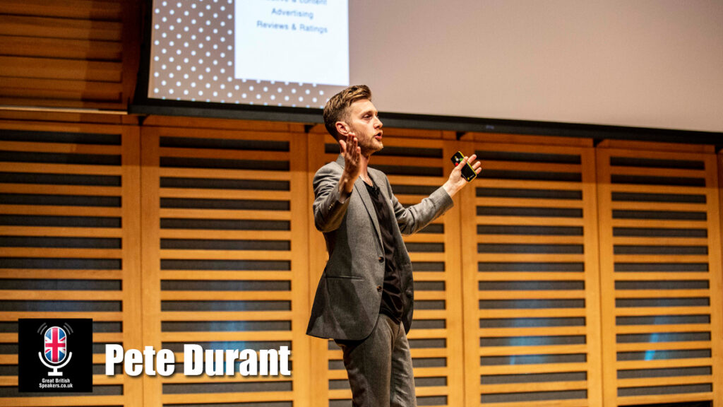Pete Durant hire marketing strategist speaker book at agent Great British Speakers..