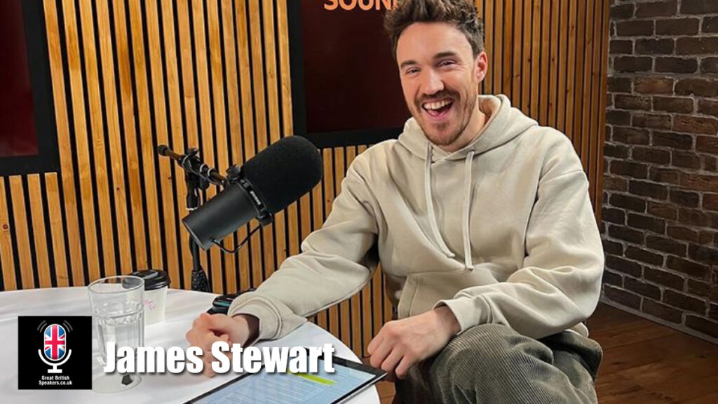 James Stewart hire broadcaster speaker book at agent Great British Speakers