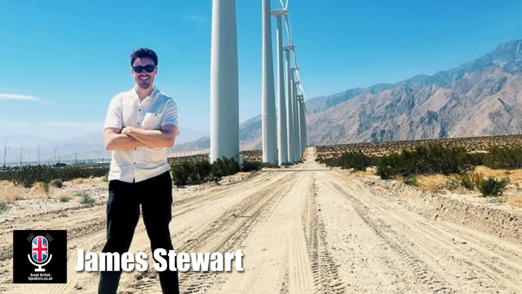 James Stewart hire broadcaster speaker book at agent Great British Speakers