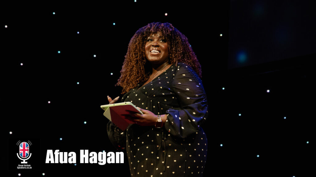 Afua Hagan hire diversity speaker book at agent Great British Speakers