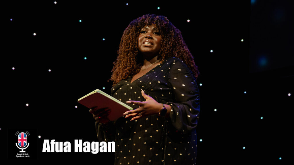 Afua Hagan hire diversity speaker book at agent Great British Speakers