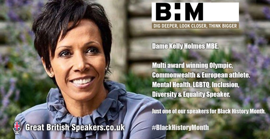 Dame Kelly Holmes Mental Health LGBTQ Inclusion diversity athlete Olympics Equality Speaker at Great British Speakers LI