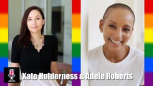 Kate Holderness Adele Roberts LGBTQ+ Speakers bowel cancer stoma visibility campaigners book at Great British Speakers