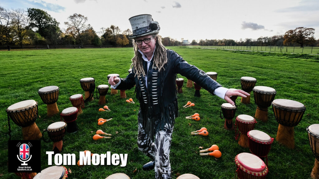 Tom Morley scritti politti drummer music team building book at agent Great British Speakers