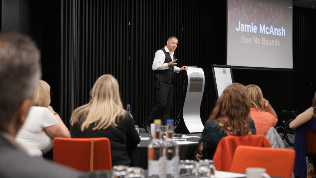 Jamie McAnsh paralysed disabled mountain climber rugby after dinner speaker book at official agent Great British Speakers