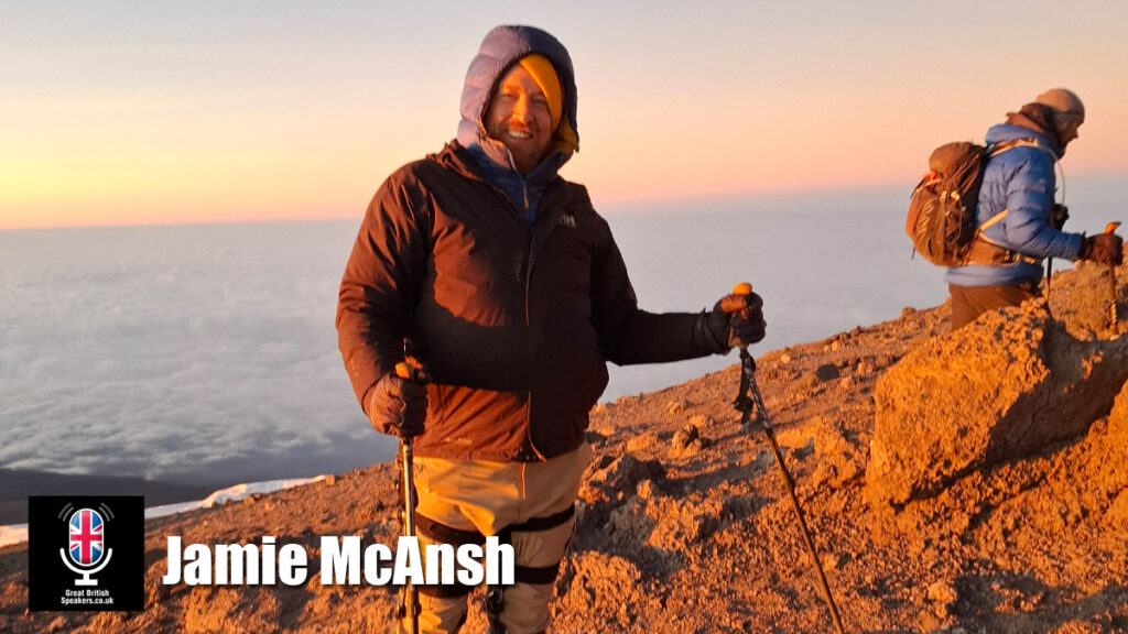 Jamies McAnsh hire explorer speaker book at agent Great British Speakers..