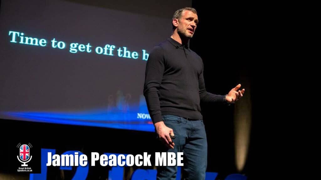 Jamie Peacock MBE England Leeds Rugby League Wellbeing Motivational Personal Development Resilience Sport Leadership Teamwork Change speaker official agent Great British Speakers