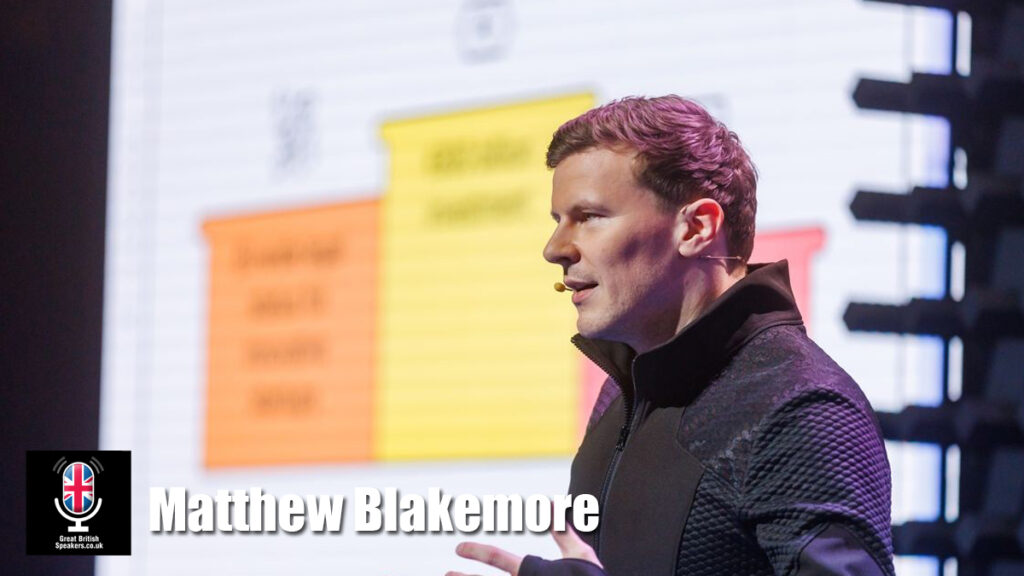 Matthew Blakemore hire AI speaker book at agent Great British Speakers