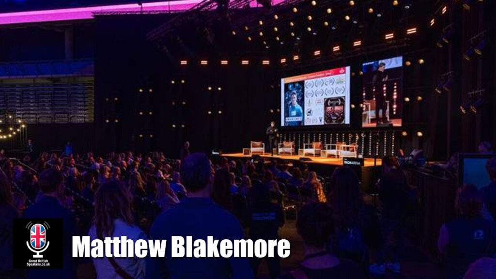 Matthew Blakemore hire AI speaker book at agent Great British Speakers