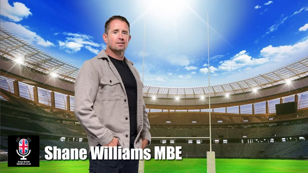 Shane Williams MBE hire Rugby Player speaker book at agent Great British Speakers