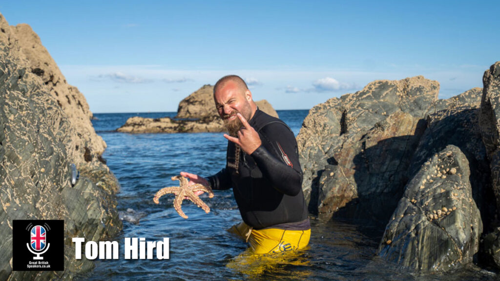 Tom Hird The Blowfish hire biologist speaker book at agent Great British Speakers..
