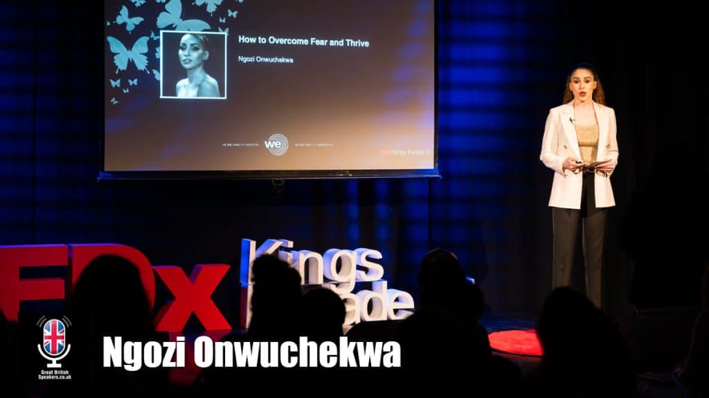 Ngozi Onwuchekwa hire Mrs El Universe 2023 speaker book at agent Great British Speakers