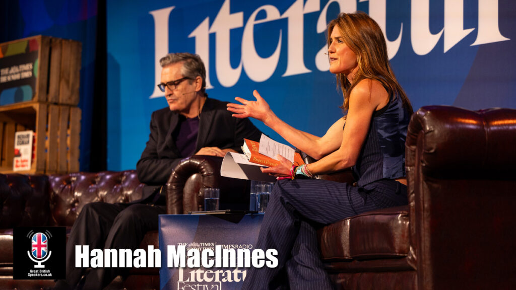 Hannah MacInnes hire broadcaster speaker book at agent Great British Speakers