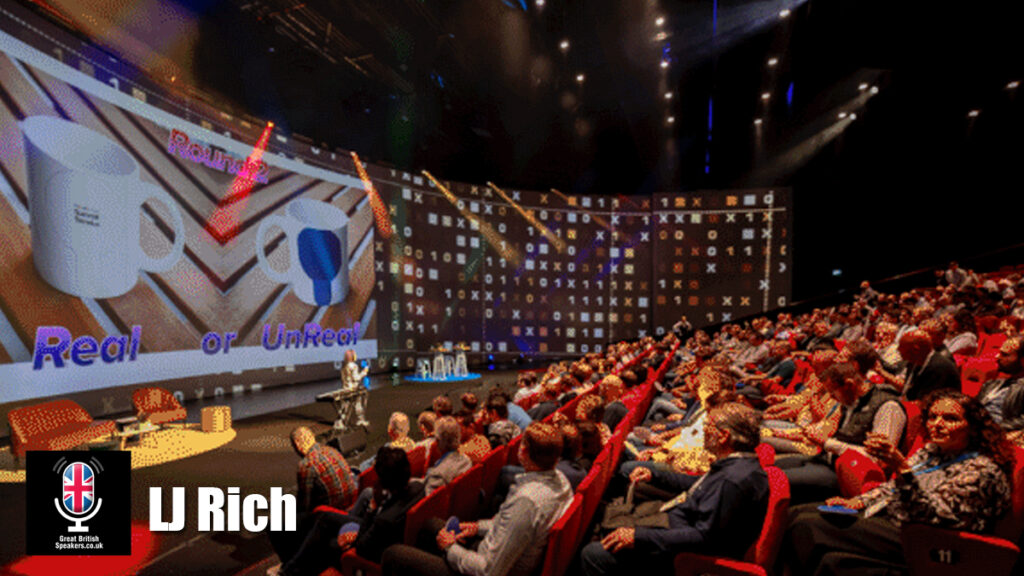 Lj Rich hire broadcaster speaker book at agent Great British Speakers