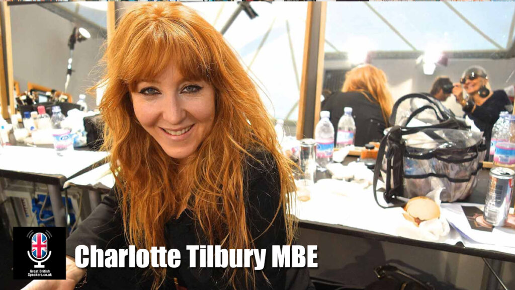 Charlotte Tilbury MBE hire beauty expert speaker book at agent Great British Speakers