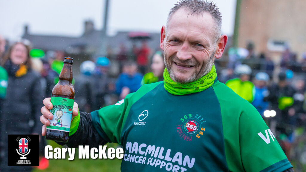 Gary McKee hire marathon runner speaker book at agent Great British Speakers