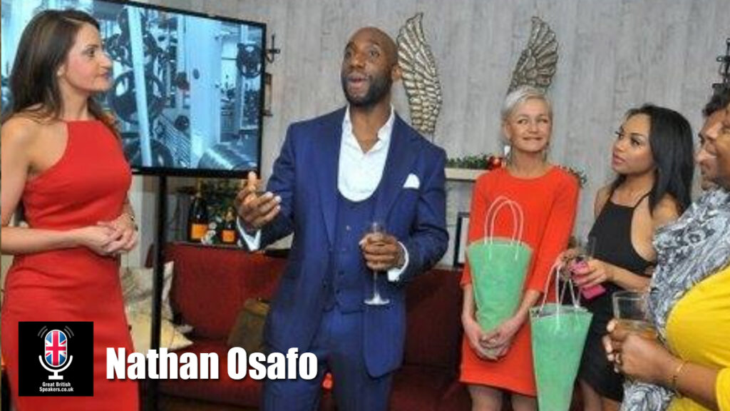 Nathan Osafo hire motivational speaker book at agent Great British Speakers