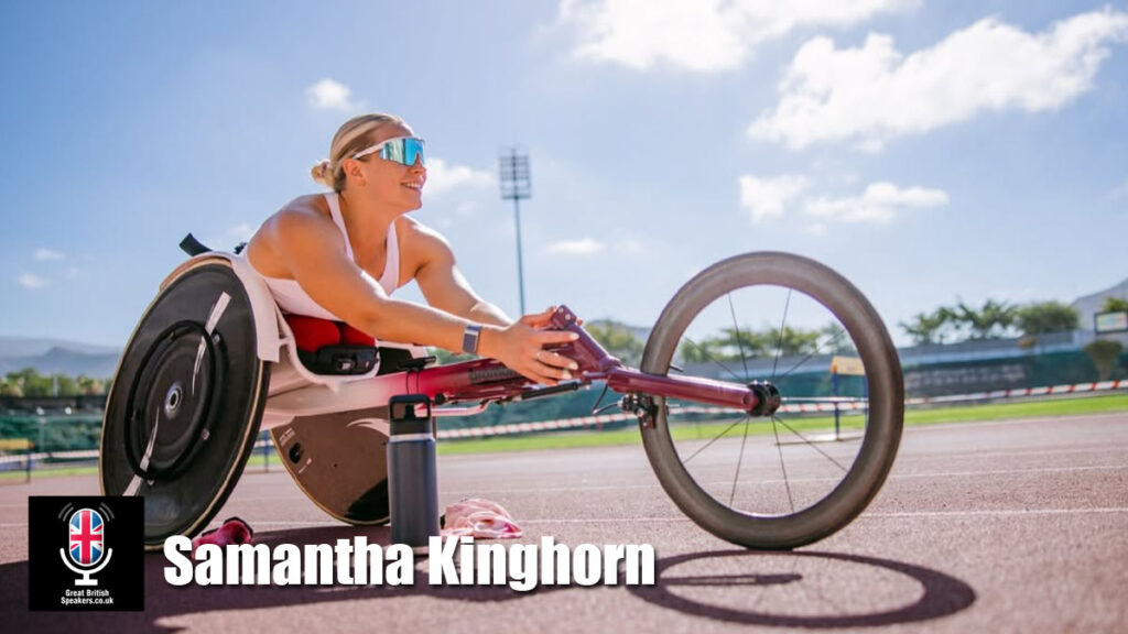 Samantha Kinghorn hire paralympic champion speaker book at agent Great British Speakers