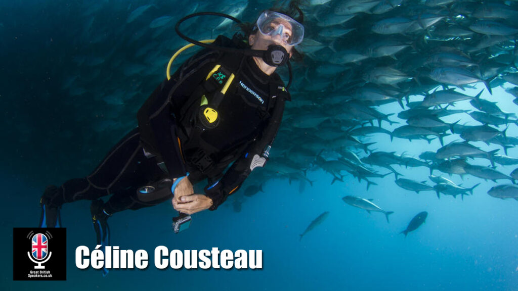 Celine Cousteau hire environmental activist speaker book at agent Great British Speakers