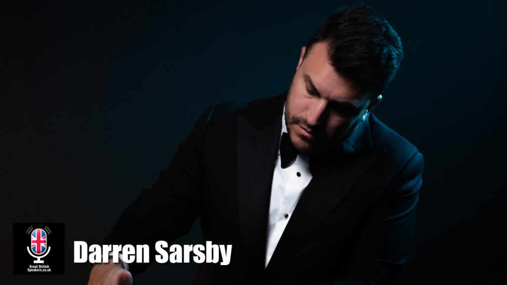 Darren Sarsby hire magician speaker book at agent Great British Speakers