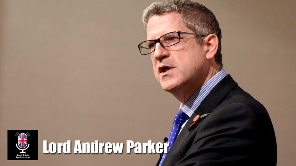 Lord Andrew Parker hire leadership speaker book at agent Great British Speakers