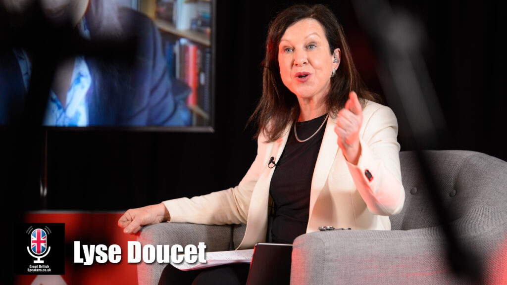 Lyse Doucet hire presenter speaker book at agent Great British Speakers