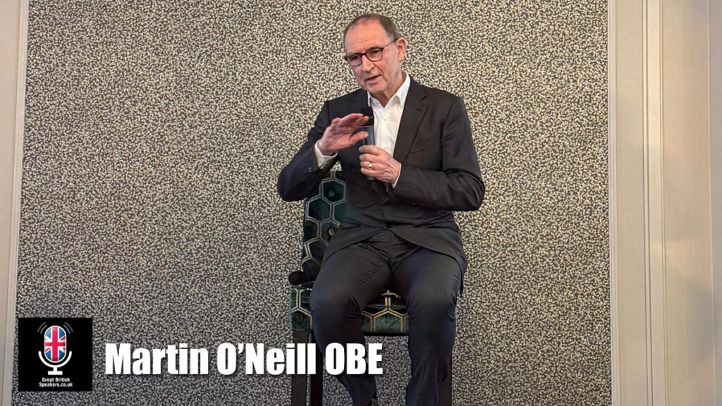 Martin O’Neill OBE hire football manager speaker book at agent Great British Speakers
