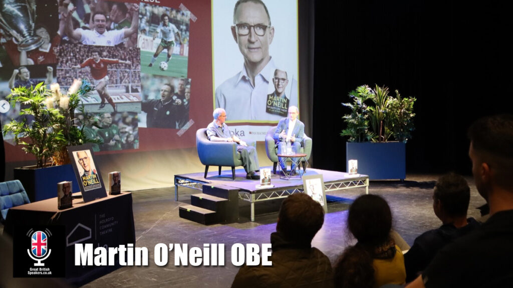 Martin O’Neill OBE hire football manager speaker book at agent Great British Speakers