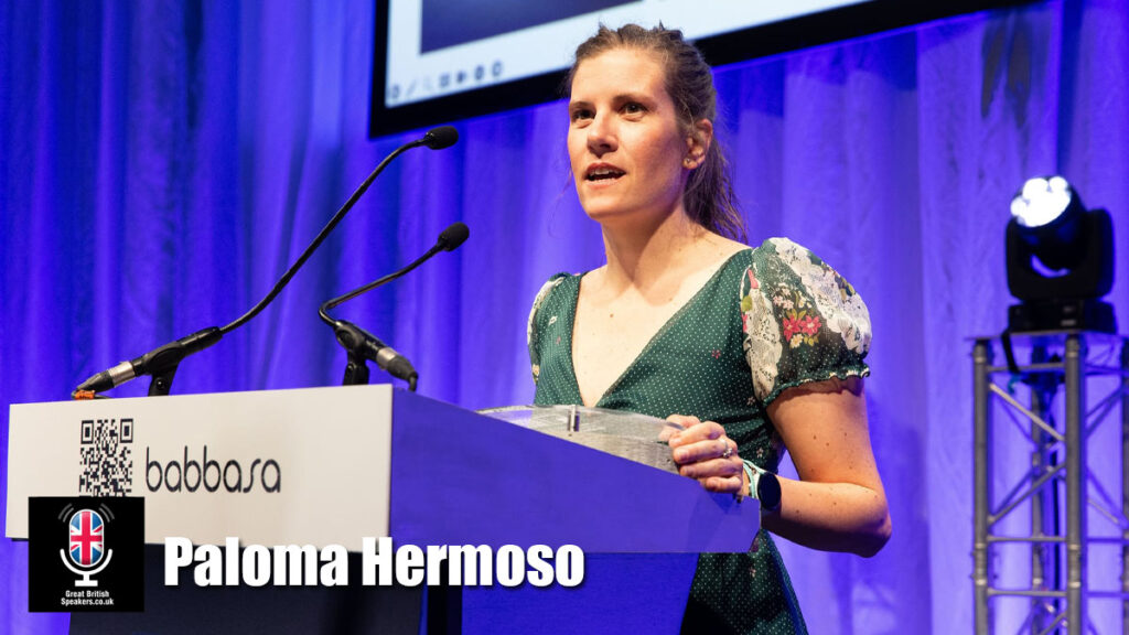Paloma Hermoso hire sustainable construction speaker book at agent Great British Speakers