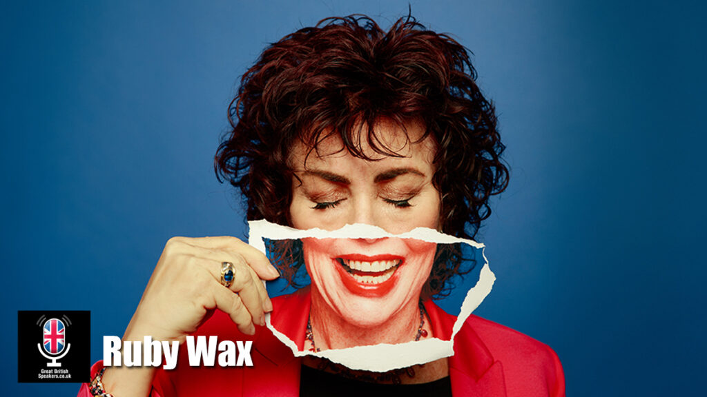 Ruby Wax hire actor speaker book at agent Great British Speakers.
