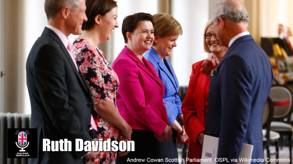 Ruth Davidson hire journalist speaker book at agent Great British Speakers