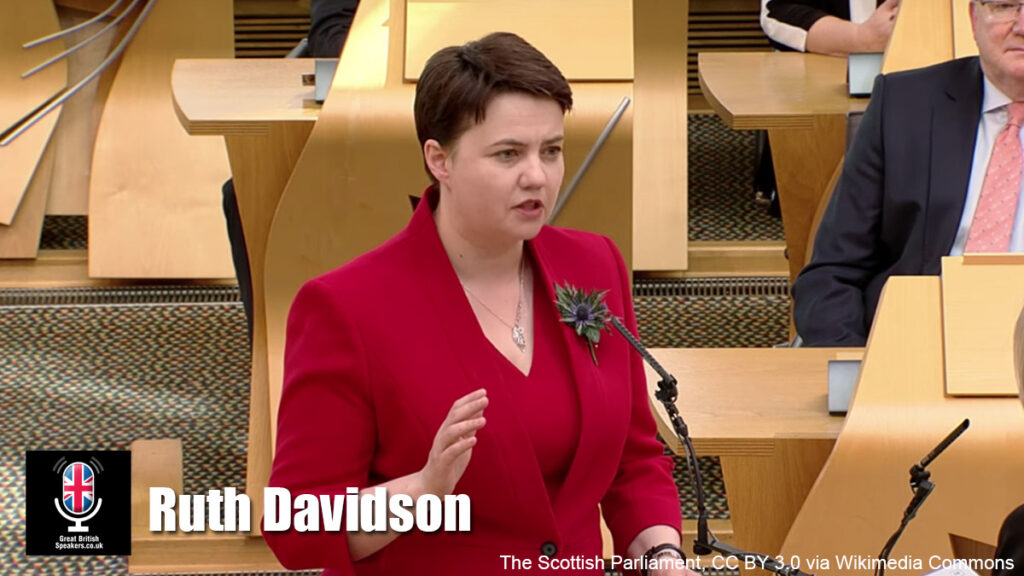 Ruth Davidson hire journalist speaker book at agent Great British Speakers