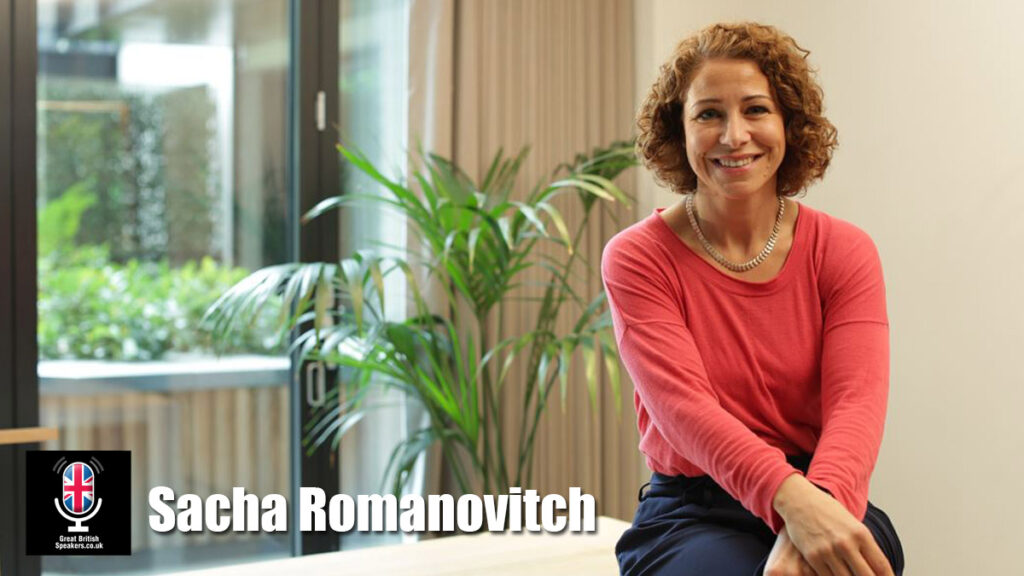 Sacha Romanovitch hire business speaker book at agent Great British Speakers..
