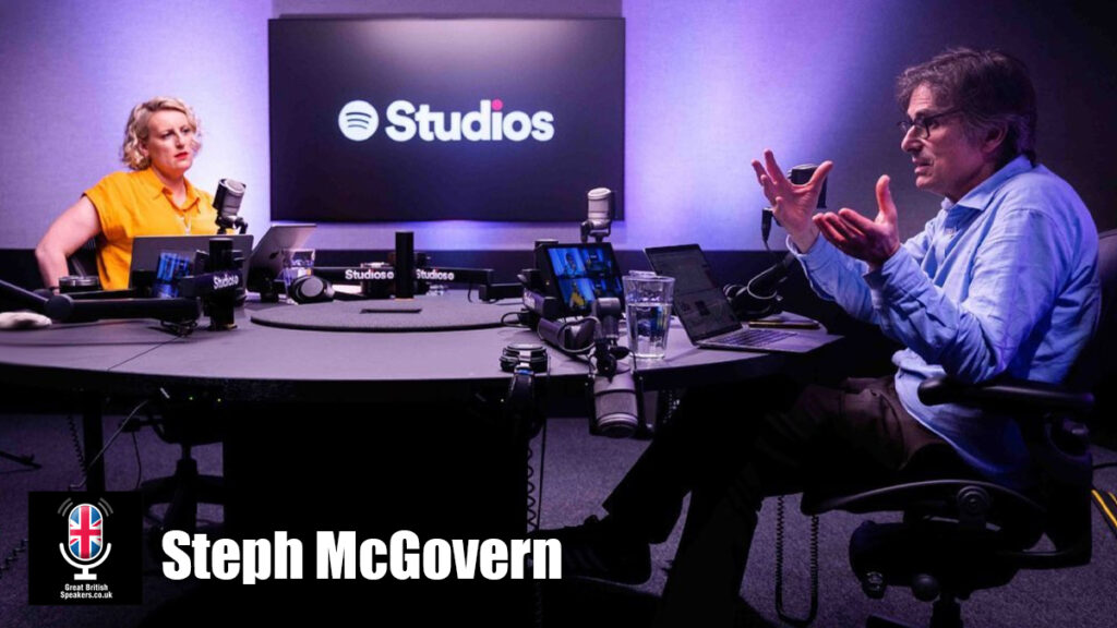 Steph McGoven hire journalist speaker book at agent Great British Speakers