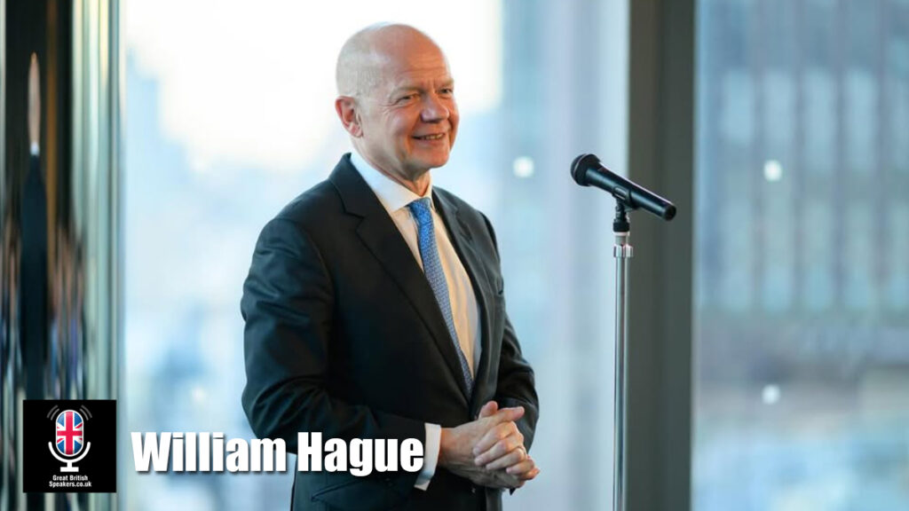 William Hague hire politics speaker book at agent Great British Speakers
