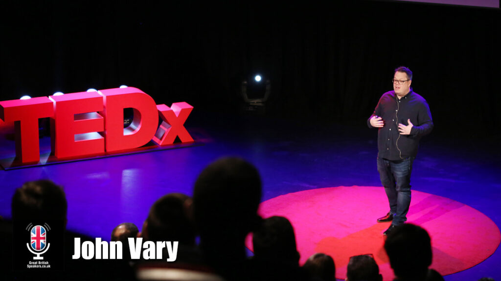 John Vary hire innovation speaker book at agent Great British Speakers