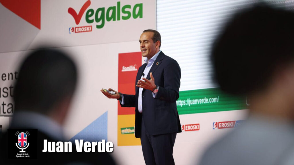 Juan Verde hire sustainability advocate speaker book at agent Great British Speakers