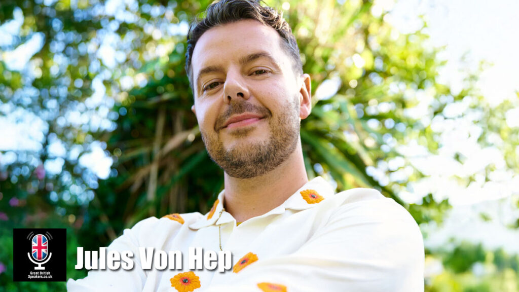 Jules Von Hep hire beauty speaker book at agent Great British Speakers
