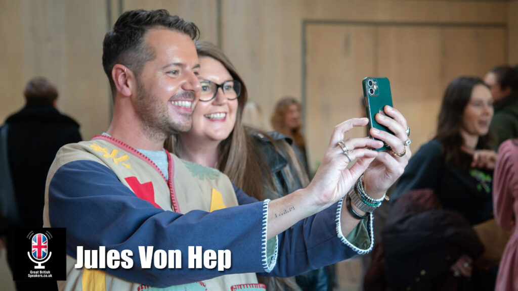 Jules Von Hep hire beauty speaker book at agent Great British Speakers