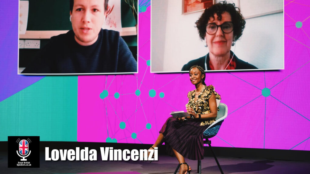Lovelda Vincenzi hire moderator speaker book at agent Great British Speakers